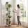 Artiss 8-Tier Metal Plant Stand, Zigzag Design, 40kg Capacity, Indoor/Outdoor, 169cm High, Black/Brown, Easy Assembly