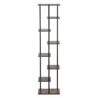 Artiss 8-Tier Metal Plant Stand, Zigzag Design, 40kg Capacity, Indoor/Outdoor, 169cm High, Black/Brown, Easy Assembly Artiss 8-Tier Metal Plant Stand, Zigzag Design, 40kg Capacity, Indoor/Outdoor, 169cm High, Black/Brown, Easy Assembly
