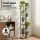 Artiss 8-Tier Metal Plant Stand, Zigzag Design, 40kg Capacity, Indoor/Outdoor, 169cm High, Black/Brown, Easy Assembly