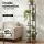 Artiss 8-Tier Metal Plant Stand, Zigzag Design, 40kg Capacity, Indoor/Outdoor, 169cm High, Black/Brown, Easy Assembly