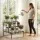Artiss 3-Tier Metal Plant Stand - Black, 70x60x62.5cm, Indoor/Outdoor, Space-Saving Design, Holds 60kg, Modern