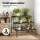 Artiss 3-Tier Metal Plant Stand - Black, 70x60x62.5cm, Indoor/Outdoor, Space-Saving Design, Holds 60kg, Modern