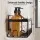 Artiss Six-Piece Wall Shower Caddy Bathroom Organiser Set Rust Resistant Steel Black No Drilling Adhesive Mount
