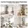 Artiss 6-Tier Tension Pole Shower Caddy Steel Corner Bathroom Shelf Black 79-310cm Tool-Free Assembly
