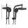 Cefito 9'' Rain Shower Head Set, Matte Black, High Pressure, Solid Brass, Handheld, 3 Spray Patterns, 1.5m Hose