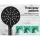 Cefito 9'' Rain Shower Head Set, Matte Black, High Pressure, Solid Brass, Handheld, 3 Spray Patterns, 1.5m Hose