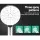 Cefito 9'' Rain Shower Head Set, Matte Black, High Pressure, Solid Brass, Handheld, 3 Spray Patterns, 1.5m Hose