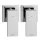 Cefito Shower Twins: Premium Chrome Brass Wall Bath Taps with Hot/Cold Markings, WaterMark Certified, Leak-Proof Design