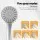 Handheld Shower Head 4.5, High Pressure 5 Spray Modes Chrome ABS Durable Water-Saving Filter Australian Standard