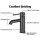 Cefito Matte Black Bathroom Basin Mixer Tap - Round Brass Faucet with 35mm Drip-Free Ceramic Cartridge, 192x150mm