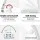 Cefito Non-Electric Bidet Toilet Seat Cover, Self-Cleaning Nozzles, Dual Nozzle, Soft Close, 49x36cm, White PP5 Plastic
