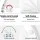 Cefito Non-Electric Bidet Toilet Seat Cover, Self-Cleaning Nozzles, Dual Spray, PP5 Plastic, 48x36cm, White