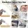 Cefito Handheld Bidet Sprayer Kit 1.5m Stainless Steel Hose Electroplated ABS Head G1/2 Valve Silver
