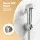 Cefito Handheld Bidet Sprayer Kit 1.5m Stainless Steel Hose Electroplated ABS Head G1/2 Valve Silver