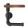 Artiss Rustic DIY Pipe Shelf Toilet Paper Holder - Adjustable Height, Pine Wood & Metal, 23x14cm, Indoor/Outdoor Use