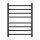 Devanti Heated Towel Rail 8-Bar Carbon Steel Electric Warmer Rack with Timer, Waterproof, Black, 40-55°C, 105W
