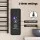 Devanti Heated Towel Rail 8-Bar Carbon Steel Electric Warmer Rack with Timer, Waterproof, Black, 40-55°C, 105W
