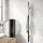 Devanti Black Heated Towel Rail: Vertical Electric Warmer with Timer, 38W IPX4 Waterproof Carbon Steel, 40-55°C