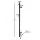 Devanti Black Heated Towel Rail: Vertical Electric Warmer with Timer, 38W IPX4 Waterproof Carbon Steel, 40-55°C