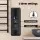Devanti Heated Towel Rail 6 Bar Electric Warmer Rack, Carbon Steel, Black, Timer, Wall Mounted, Waterproof, 80W