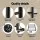 Devanti Heated Towel Rail 6 Bar Electric Warmer Rack, Carbon Steel, Black, Timer, Wall Mounted, Waterproof, 80W