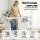 Devanti Heated Towel Rail Electric Clothes Airer: 8-Bar Foldable Drying Rack, 120W, Rust-Proof Aluminium, 93x72x48cm