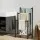 Devanti 3 Tier Freestanding Towel Rack Rail, Steel Frame with MDF Shelf, 40x28x80cm Bathroom Organiser, Black