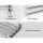 Devanti 4 Bar Stainless Steel Towel Rail Rack Holder, Wall Mounted Swivel Design with Hook, 36x25cm, Rust-Resistant