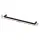 Devanti 600mm Wall Mounted Towel Rail Rack Holder, Single Bar, 304 Stainless Steel, Matte Black, Rust Resistant