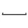 Devanti 600mm Wall Mounted Towel Rail Rack Holder, Single Bar, 304 Stainless Steel, Matte Black, Rust Resistant