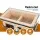Grillz Ceramic Hibachi BBQ Grill, Diatomaceous Earth, 24x41x16.5CM, Portable Japanese Style, Dual Charcoal Chambers