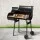 Grillz Offset 2-In-1 BBQ Smoker, Heavy-Duty Steel, 113x104x42cm, Black - Portable Charcoal Grill & Smoker with Wheels