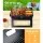GRILLZ Portable Charcoal BBQ Grill, Cold Rolled Steel, 45x30cm, Foldable, Heavy-Duty, Compact, Easy Clean, Chrome-Plated