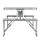 Weisshorn Folding Camping Table Set - Portable Aluminium Outdoor Picnic BBQ with 2 Bench Chairs, Seats 4, 35kg Capacity