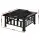 Grillz 2-in-1 Fire Pit BBQ Grill Table, Steel, 81x81x45cm, Stone Pattern, All-Season Outdoor Heating & Cooking