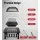 Grillz 2-in-1 Fire Pit BBQ Grill Table, Steel, 81x81x45cm, Stone Pattern, All-Season Outdoor Heating & Cooking