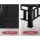 Grillz 2-in-1 Fire Pit BBQ Grill Table, Steel, 81x81x45cm, Stone Pattern, All-Season Outdoor Heating & Cooking
