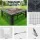 Grillz 4-in-1 Fire Pit BBQ Grill & Ice Bucket Table, Steel & Ceramic, 81x81x44cm, Rust-Resistant Outdoor Entertainer