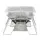 Grillz 2-in-1 Portable Fire Pit BBQ Grill, Stainless Steel, 35cm, Includes Carry Bag, Ideal for Camping & Patios