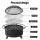Grillz 2-in-1 Fire Pit BBQ Grill, Steel, 76cm, Black - All-Season Outdoor Cooking & Heating Solution with Accessories