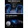 Grillz Portable Gas BBQ Grill, Stainless Steel, 2 Burners, 10,000 BTU Each, Foldable Design, Easy Clean, Outdoor Cooking