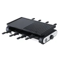 Grillz 1400W Electric BBQ Grill: Smokeless, Non-Stick Ceramic, 7 Pans, Adjustable Heat for Indoor/Outdoor Cooking