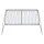 Grillz Portable BBQ Grill - Foldable Charcoal Smoker with Stainless Steel Grates, Compact 35.5cm, Ideal for Camping