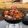 Grillz Compact Portable Charcoal BBQ with Lid 34cm Stainless Steel Grill Lightweight for Camping Tailgating