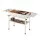 Grillz Portable Charcoal BBQ Grill - Foldable, Stainless Steel Racks & Pans, Carbon Steel Body, 118cm x 29cm x 64cm
