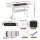 Grillz Portable Charcoal BBQ Grill - Foldable, Stainless Steel Racks & Pans, Carbon Steel Body, 118cm x 29cm x 64cm