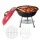 Grillz Portable Charcoal BBQ Grill with Lid, 34cm Stainless Steel Grate, Lightweight for Camping & Outdoor Cooking