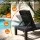 Gardeon Foldable Sun Lounger Recliner Chair with 4-Position Backrest Black