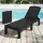 Gardeon Foldable Sun Lounger Recliner Chair with 4-Position Backrest Black