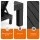 Gardeon Outdoor Folding Sun Lounger Recliner 4-Position Black Slatted Patio Pool Beach Chair 150kg